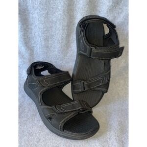 Nunn Bush Rio Vista 3-Strap Black River Sandal Men's Size 9M New